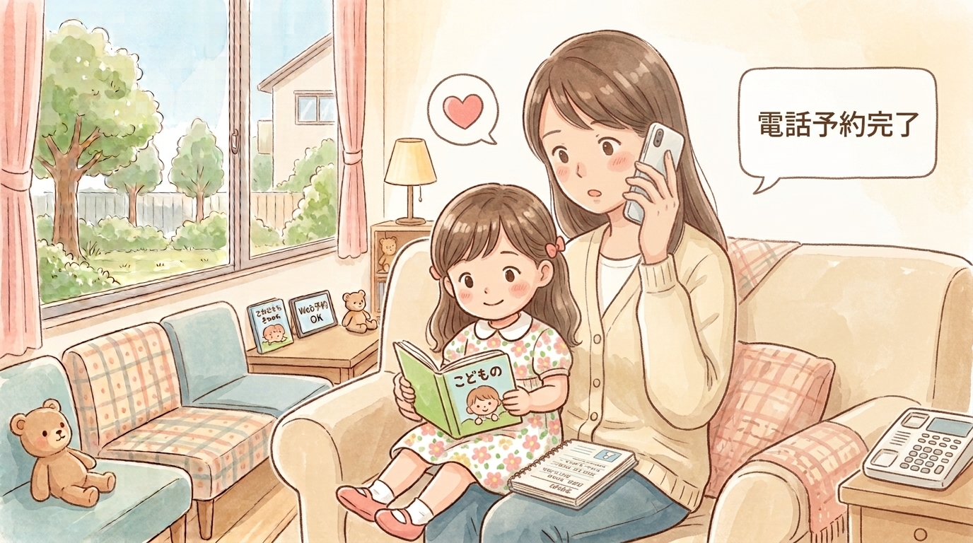 電話・直接のご来院での予約を中心にお申し込みいただけます